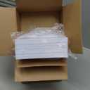 Reli. 110 Pcs Square Plastic Plates Disposable | 6.5" White Disposable Dessert Plates for Party | Hard Plastic | Fancy for Party, Wedding, Small Appetizer, Salads, Dessert