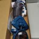 Pool Vacuum for Above Ground Pool with a Telescopic Pole, Running time up to 1H, T403 Handheld Rechargeable Pool Cleaner with Powerful Suction up to 18.5 gallons/min, Ideal for Leaves, Debris (Blue)