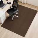 Sycoodeal Office Chair Mat for Hardwood Floor,Slip Resistant Floor Mat for Rolling Chairs,Easy to Clean,Large Floor Protector Office Computer Gaming Chair,Coffee(36"x55")