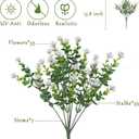 NETAP Outdoor Artificial Flowers UV Resistant, 20 Bundles Fake Realistic Floral Greenery Plants for Outside Porch, Window Boxes, Garden, Yard, Inside Home Table Decor, White