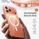 TORRAS Stronger Magnetic for iPhone 17 Pro Case Clear, [Covered Camera Control] [Anti-Yellowing] Compatible with MagSafe, Military-Grade Drop Protection, Slim Phone Case for iPhone 17 Pro
