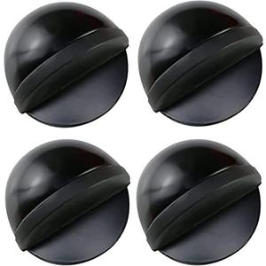 Door Stops,Door Stopper, Floor Door Stopper Stainless Steel,Metal Door Stoppers,Oval Floor Mounted Adhesive Mounted Door Stop,Suitable for A Variety of Floors and Tiles,No Punching,45 * 24mm
