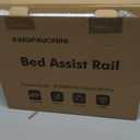 Bed Rails for Elderly Adults Safety - 2026 Upgrade - ASTM Compliant, Adjustable Bed Cane with Non-Slip Ergonomic Handle & Storage Pocket, Bed Railings for Seniors Load 400 LBS, Tool-Free Assembly