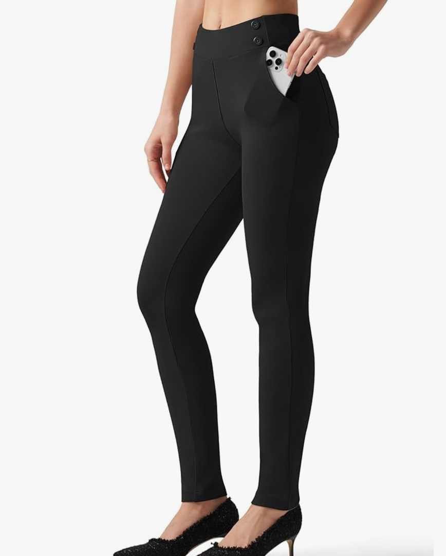 Willit Women's Yoga Dress Pants Skinny Work Slacks Leggings Stretch Office Pants High Waisted Business Casual Pants XL