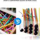 Acrylic transparent straw rack, coffee capsule storage container, double-sided adhesive tape, reusable storage containers for kitchen counters, cabinets, restaurants, and bars