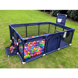 Gaorui Large Kids Baby Ball Pit - Portable Indoor Outdoor Baby Playpen Toddlers Children Safety Play Yard Fun Activities Popular Toys (Not Includes Balls) (Blue)