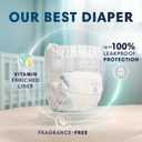 Pampers Pure Baby Diapers, Size 4 (22-37 lbs), 150, Up to 100% Leakproof, Premium Hypoallergenic Soft Diapers