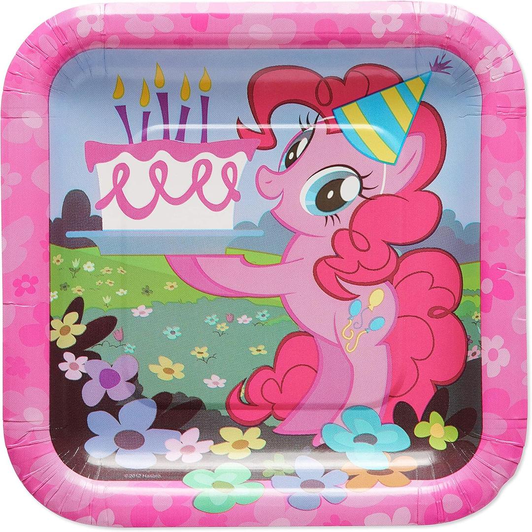 American Greetings My Little Pony Party Supplies, Paper Dessert Plates (40-Count)