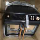 Ninja | French Door Premier Air fry Oven | 10-in-1 functions | 20.3-qt capacity | 5-qt Air Fry Basket, Sheet Pan, Wire Rack, Broil Rack | PFAS-free, Dishwasher-Safe Accessories | Black | FO101BK, 15.8"D x 16.53"W x 13.48"H