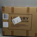 FREESOO Black Beige Car Seat Covers Full Set - Faux Nappa Leather Seat Covers for Cars, Luxury Breathable Waterproof Front Seats with Lumbar Support and Back Seat Cover, Fit for Sedans SUVs Pick-ups