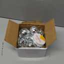 MTLEE 20 Pcs Disco Balls Decorations Assorted Size Party Decor Disco Ball Ornaments Mirror Mini Large Hanging with Rope for Wedding Festival Stage Prop (2.4 Inch, 2 Inch, 1.6 Inch, 1.2 Inch)