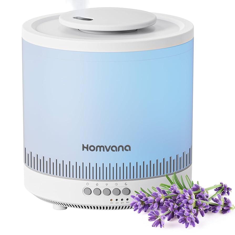 Homvana, 1.8L/ 0.5 gal , 3-in-1 Humidity+Diffuser+Mood Light H103