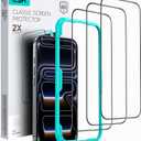 ESR 3 Pack for iPhone 17/iPhone 16 Pro Screen Protector, [9H Hardness] [Military Grade Shatterproof] Full Coverage Tempered Glass Film with Easy Installation Tool, HD Clear, Scratch Resistant