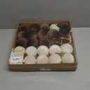 Sea Team 25-Pack Flocked Velvet Cloth Christmas Tree Ball Ornaments Set, Hanging Velour Baubles, Shatterproof Plastic Decorations for Xmas Tree, Wreath, Garland, 60mm/2.36 Inches, Baking Time