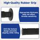 Electric Dirt Bike Throttle Handle Kit Compatible with Surron Light Bee X and S LBX, Imitation Carbon Fiber Quick Twist Throttle for Segway X260 X160 E-Ride Pro S E-Bike with Handlebar Grips