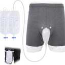 Wearable Urinal for Men, External Catheter with Breathable Underwear, Reusable Spill-Proof Urine Collector for Men,Portable Incontinence Care for Elderly, Bedridden.S Size)