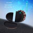 XANAD Hard Case for EyeGlass Case Hard Shell for Sunglasses/Blue Light Glass/Safety Glasses/Reading Glass/Night Driving Glasses (Deer Pattern) (Deer Animal Print)