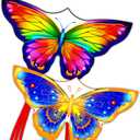 Butterfly Kites for Kids & Adults, Easy to Fly Design with Long Tail for Stability, for Kids Ages 4-8 & Beginners, Beach & Park Use | Family Outdoor Fun