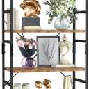 NUMENN 6 Tier Bookshelf, Tall Bookcase Shelf Storage Organizer, Modern Book Shelf for Bedroom, Living Room and Home Office, Vintage