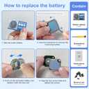 Apple Find My Enabled Air Tracker Tag (iOS only) (B/W2Pcs)