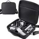 RS 4 Mini Carrying Case, Waterproof Portable PU leather Storage Shoulder Bag Travel Case for DJI RS 4 Mini Creator Combo Gimbal Lightweight Stabilizer & Accessories