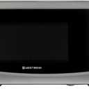 West Bend Microwave Oven 900-Watts Compact with 10 Power Levels and 6 Pre Cooking Settings, Speed Defrost, Electronic Control Panel and Glass Turntable, 0.9-Cu.Ft., Stainless Steel