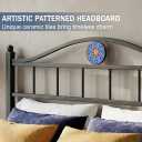 Twin Size Bed Frame with Headboard Footboard, Victorian Metal Platform Beds