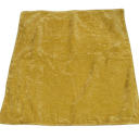 Mustard yellow fuzzy square pillow covers, 2 pack 19x20 inches