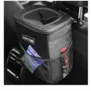 HOTOR Car Trash Can with Lid and Storage Pockets - 100% Leak-Proof Organizer, Waterproof Garbage Can, Multipurpose Trash Bin for Car, 2 Gallons, Black