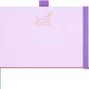 BEZEND Pocket Calendar 2026 Weekly and Monthly (6.5" x 3.75") Horizontal Planner with Vertical Hourly Timeslots, Bookmarks & Inner Pocket, Vegan Leather Hardcover - Lilac