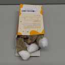 HGB No Stuffing Dog Toys for Aggressive Chewers, Squeaky Crinkle Plush Dog Toys to Keep Them Busy & Puppy Teething for Small, Medium, Large Breed, Cute Bunny & Redfox