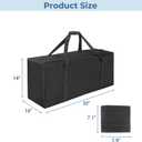 COOLBEBE 32" Sports Duffle Bag - 73L Large Travel Duffel Luggage Bag with Upgrade 2-way Lockable Zippers, Sturdy & Water Resistant, Black