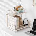 Under Sink Organizer, Heavy Duty Metal Pull Out Cabinet Organizer Slide Out Sink Shelf Organizer Height Adjustable, Multi-Purpose Storage Shelf for Kitchen Bathroom(Sand,1Pack)