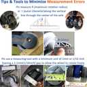 Suitcase Wheels Replacement Kit 4PC Diameter 1.8in/45mm Thick 0.7in/18mm PU Wheels with Ball Bearing 3 Size Axles Full Set Repair Tool for Luggage Trolley Bag Draw-bar Travel Box