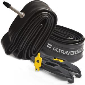 Ultraverse Bike Inner Tube for 26, 27.5 X 1.75/1.95/2.10/2.125 inch Bicycle tire Sizes with Presta Valve - Rubber Tubes for Mountain and Trail, Cruisers, MTB, and All Terrain Bikes  Set of 2