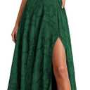 KIRUNDO Cocktail Dresses for Women Elegant Wedding Guest Summer Formal Maxi Lace Floral Slit Prom Party Bridesmaid Dress, XXL