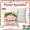 Newwiee 4 Pcs Christmas Pillow Cases 18 x 18 in, 1st Xmas As Mr and Mrs Decoration, Our First Christmas Married Newlywed Gifts for Couples 2026, Romantic Anniversary Engagement for Bride Shower Gifts