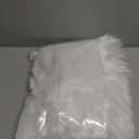 Table Runner, Thanksgiving Modern Small White Fur Table Runners for Party Birthday Christmas Friendsgiving Wedding Dinning Table, Decorative Rug Luxury Faux Fur Runner for Table(11.8x47.2inch)