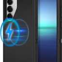 I-HONVA for Samsung Galaxy S25 Plus Case,Galaxy S24 Plus Case [Compatible with MagSafe] Shockproof 3-Layer Full Body Protection [Without Screen Protector] Rugged Heavy Duty Cover,Black