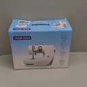 Electric Handheld Sewing Machine for Home Use - Manual Sewing with Edge Locking Function, Ideal for Clothes and Accessories (White)