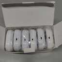 LinkDm 6 Pack Small Digital Kitchen Timer Magnetic Back and ON/Off Switch, Minute Second Count Up Countdown, White