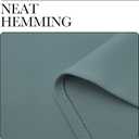NICETOWN Modern Blackout Curtains Noise Reducing, Thermal Insulated and Privacy Room Darkening Drape Panels for Boy's Guest Room Door Window (Greyish Blue, 2 Panels, W34 x L84 -Inch)