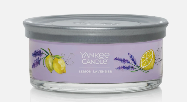 Yankee Candle Lemon Lavender Scented, Signature Medium Tumbler 5-Wick Candle