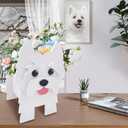 West Highland Whitebulldog Dog Plant Dog-Shaped Plant containers for Garden Decorations, Desktop Storage containers, Indoor and Outdoor planters.