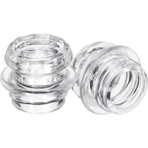 Hoowen 2 Pack Coffee Percolator Glass Top Replacement, Clear Coffee Filter Glass Knob for Electric and Stove Pots, HeatResistant Percolator Parts Camping Accessories for Coffee Filter and Makers