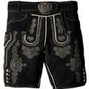 Authentic Lederhosen Men Shorts - Oktoberfest Outfits Men- German Lederhosen Mens - Genuine Leather, Size 52