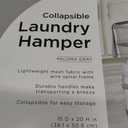 Whitmor Collapsible Laundry Hamper -15-Inch - Paloma Gray