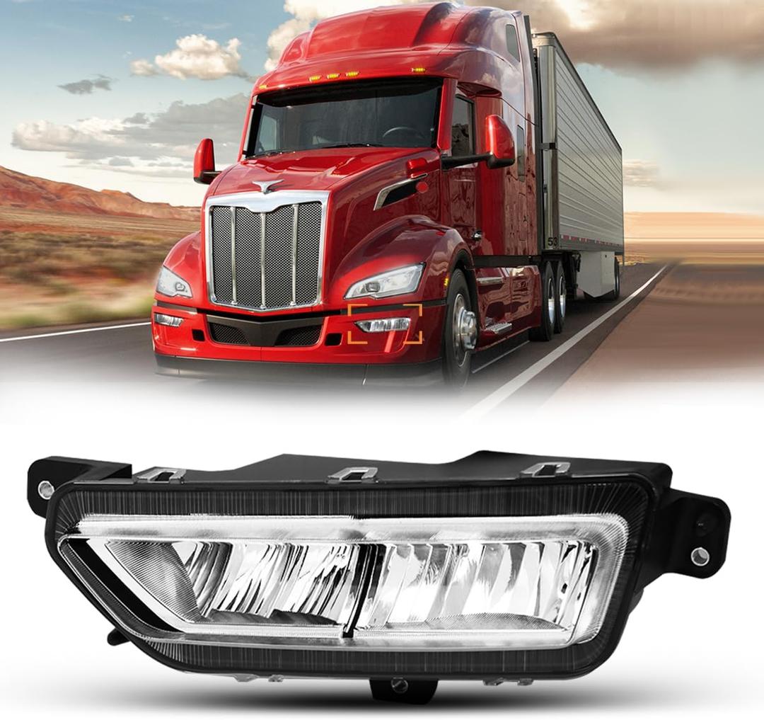 Fog Light fit for 2023+ Peterbilt 579 Truck DOT/SAE Approved Right Passenger Side