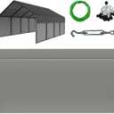 20ft Metal Carport Sidewalls Gray, 2 Packs