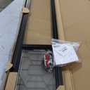 PetSafe Sliding Glass Pet Door - No-Cut DIY Install Doggy Door for Renters - Aluminum Frame - Adjustable Height 75 7/8" to 80 11/16" - Ideal for Medium Dogs Up to 40 lb - Black